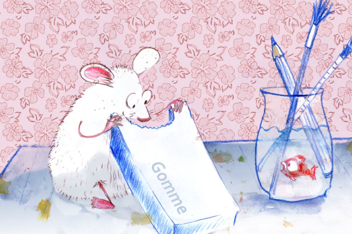 Illustration souris artiste Illustration souris artiste